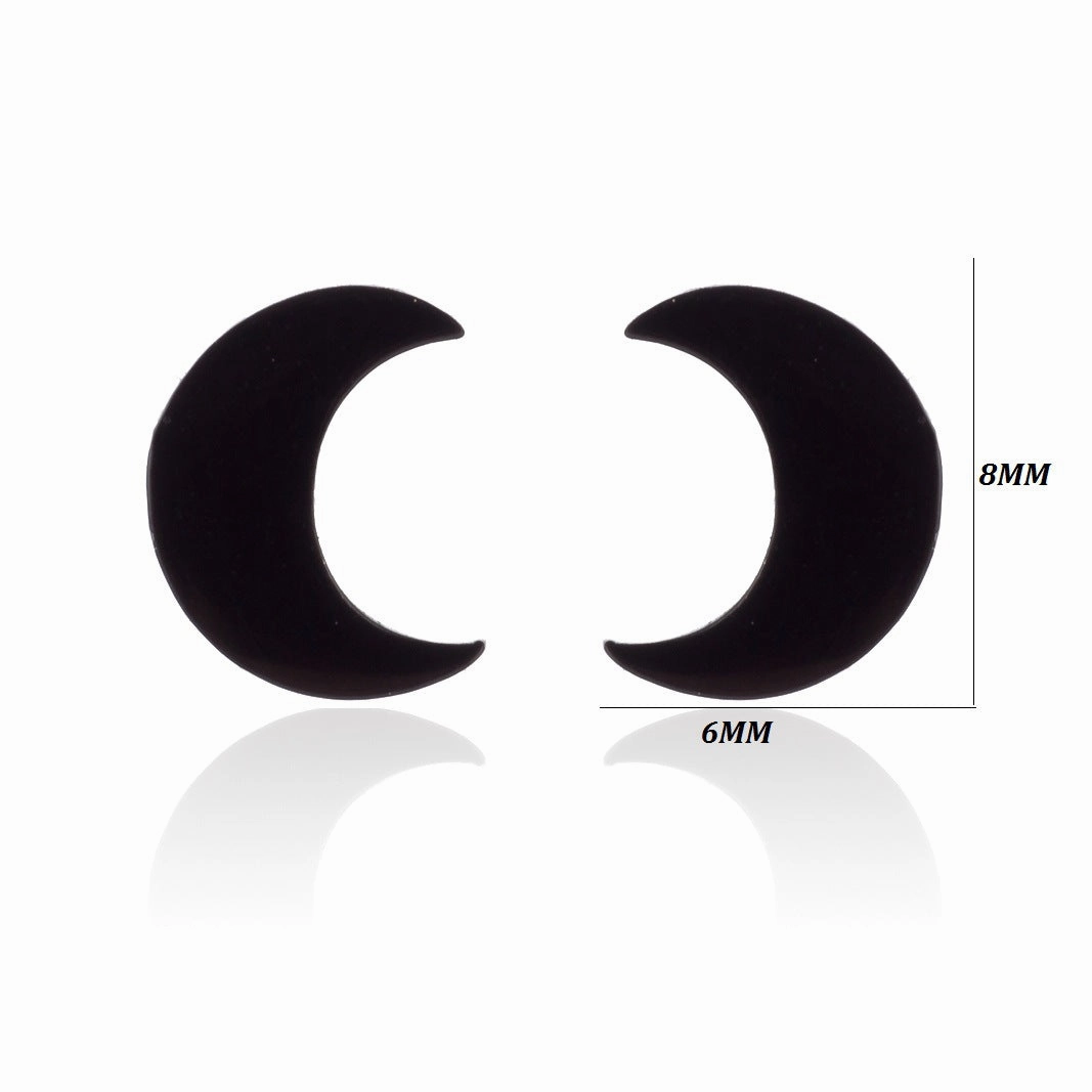 Wholesale Stainless Steel Star Moon Ear Studs