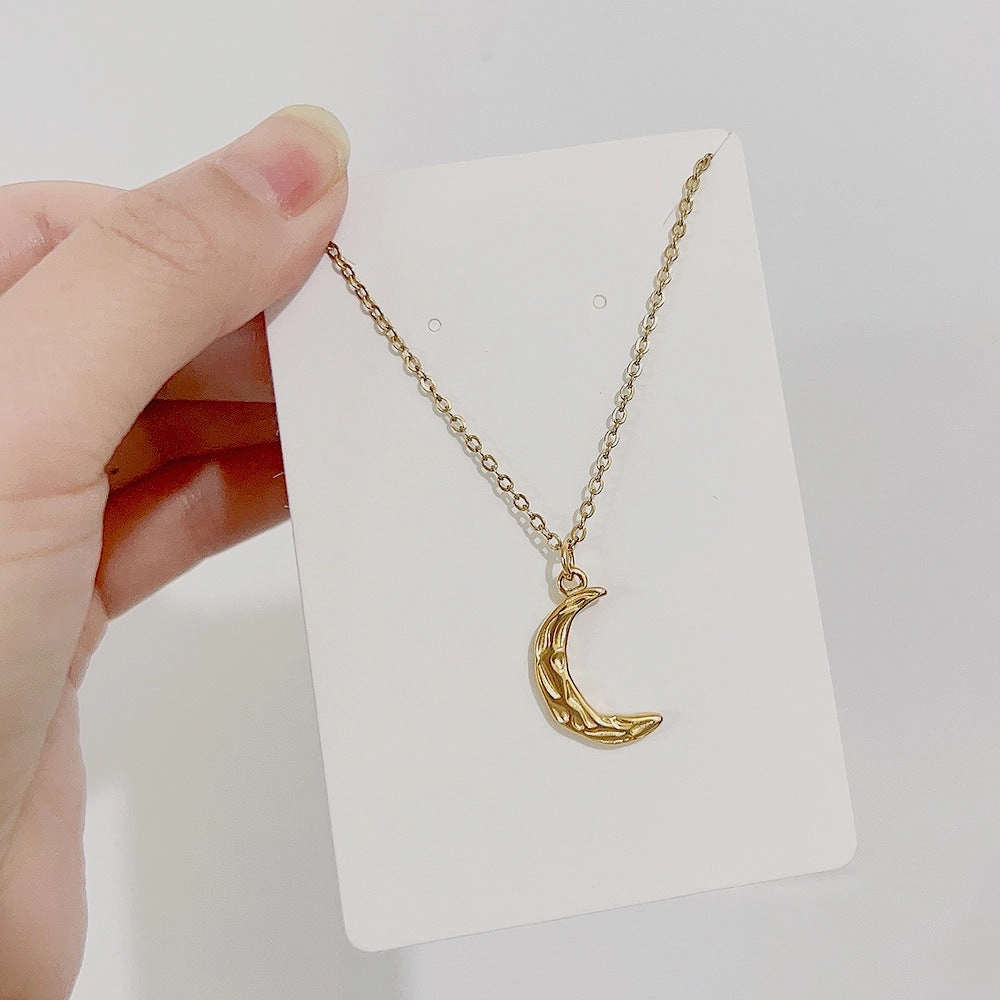 Wholesale Stainless Steel Star Moon Sun Necklace
