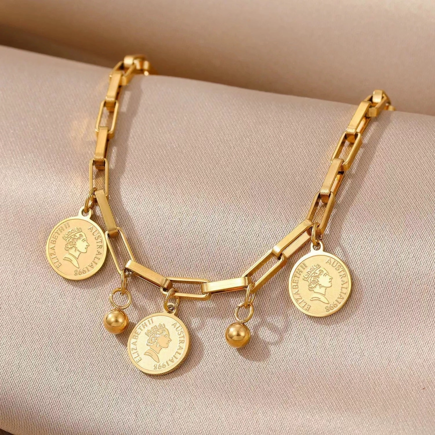 Wholesale Stainless Steel Titanium Steel Head Tag Bracelet