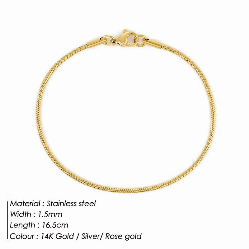 Wholesale Stainless Steel Titanium Steel Simple Bracelet