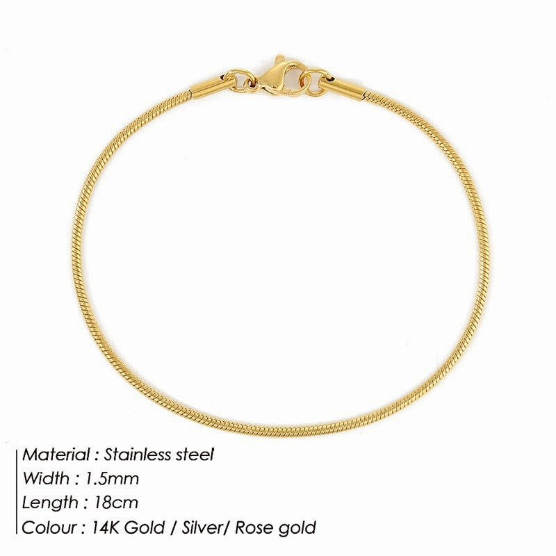 Wholesale Stainless Steel Titanium Steel Simple Bracelet