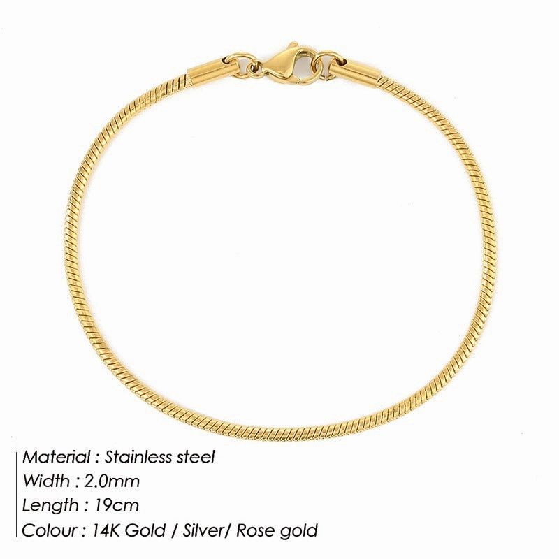 Wholesale Stainless Steel Titanium Steel Simple Bracelet