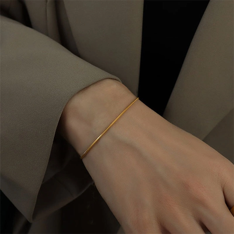 Wholesale Stainless Steel Titanium Steel Simple Bracelet