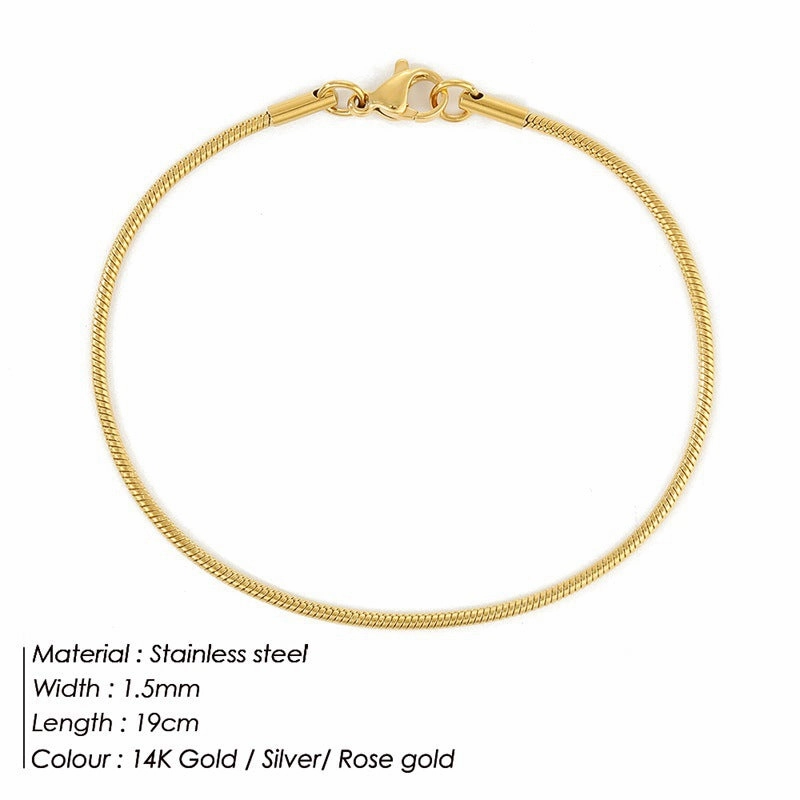 Wholesale Stainless Steel Titanium Steel Simple Bracelet