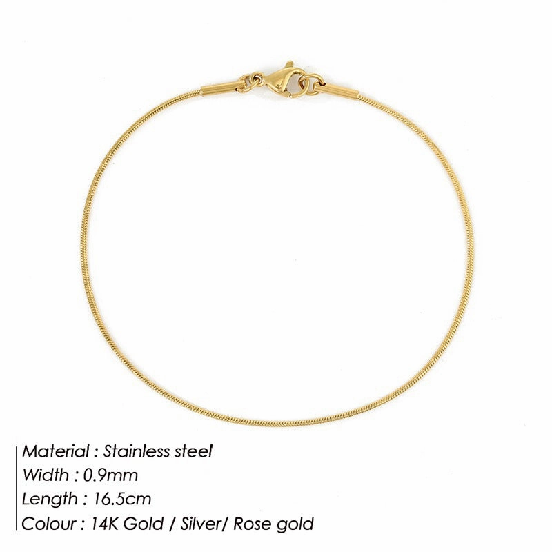 Wholesale Stainless Steel Titanium Steel Simple Bracelet