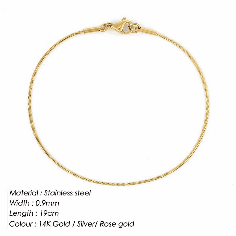 Wholesale Stainless Steel Titanium Steel Simple Bracelet