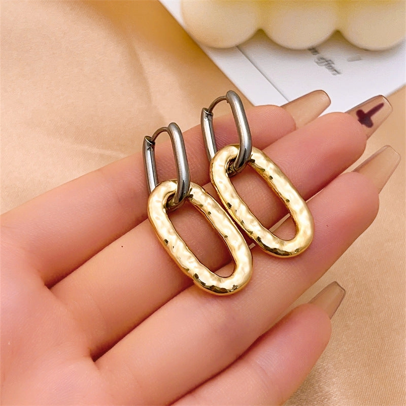 Wholesale Stainless Steel Toggle Love Earrings