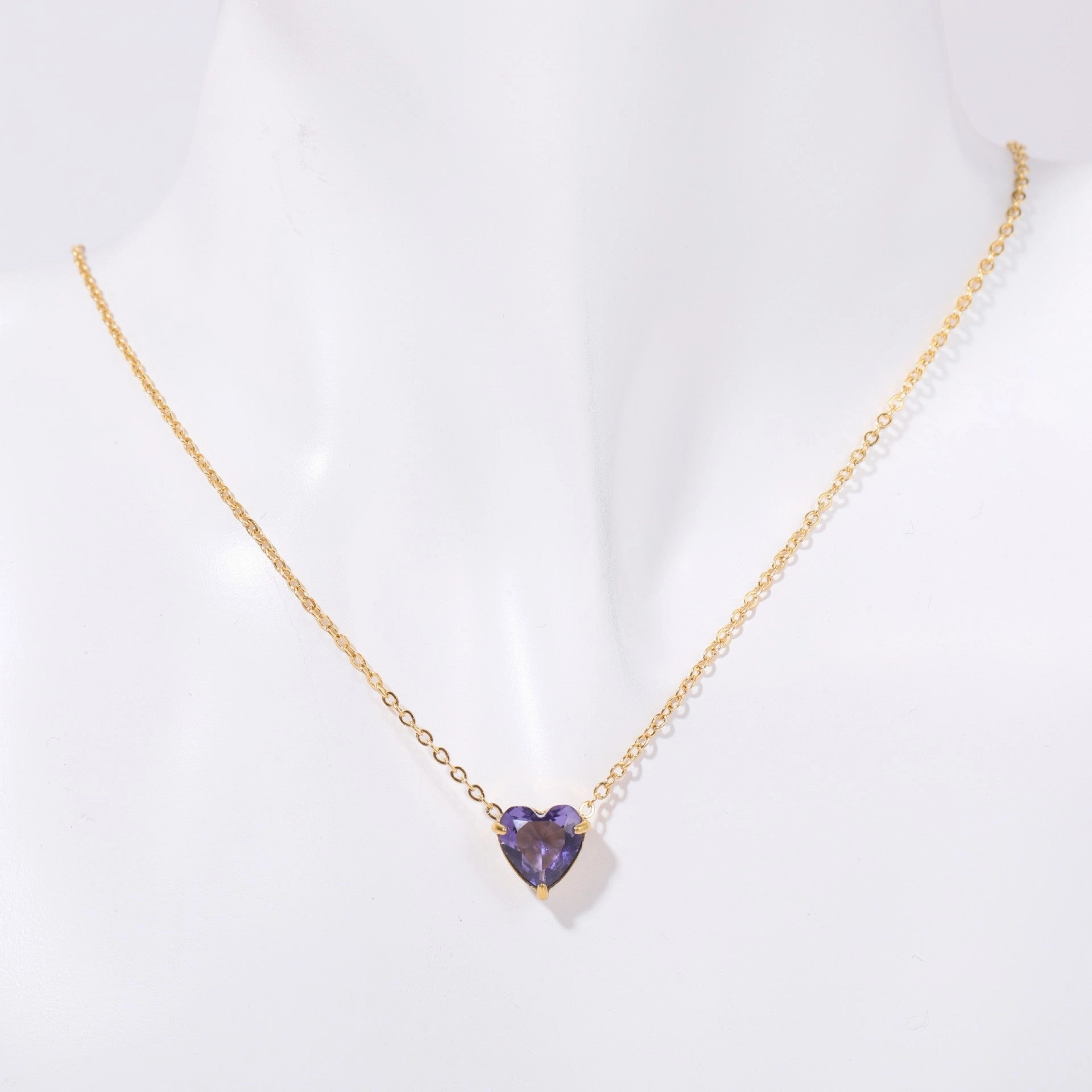 Wholesale Stainless Steel Twelve Birthday Stone Necklaces