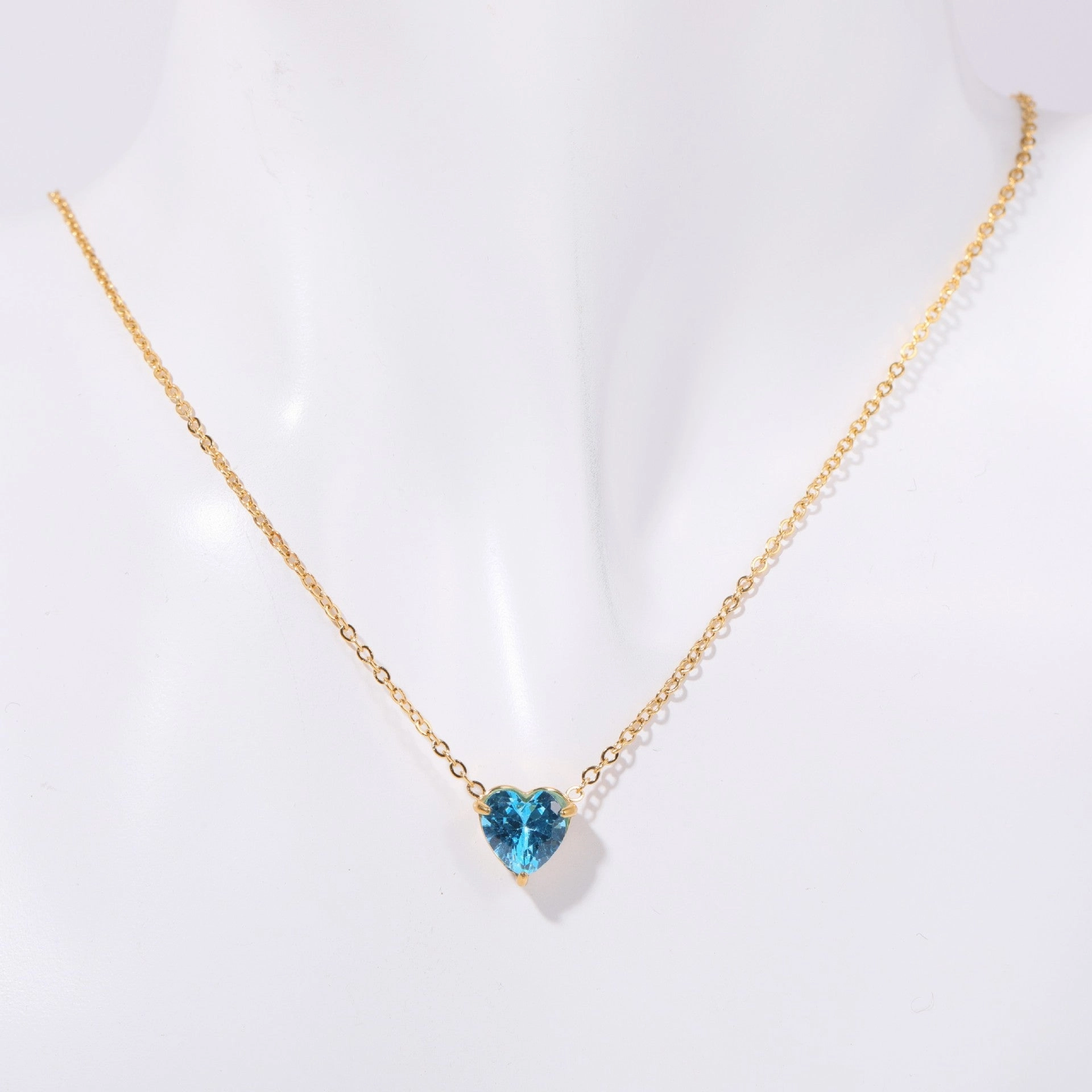 Wholesale Stainless Steel Twelve Birthday Stone Necklaces