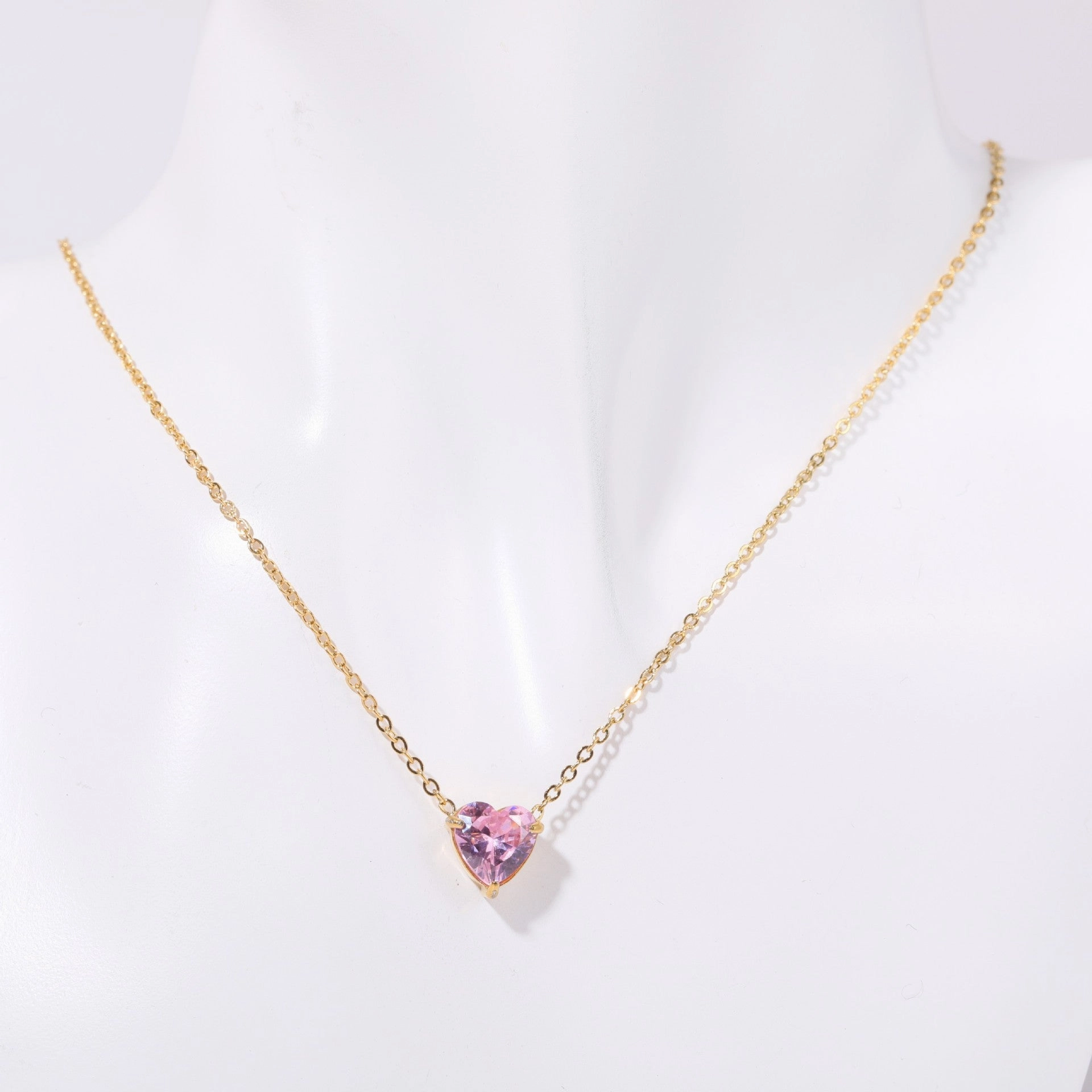 Wholesale Stainless Steel Twelve Birthday Stone Necklaces