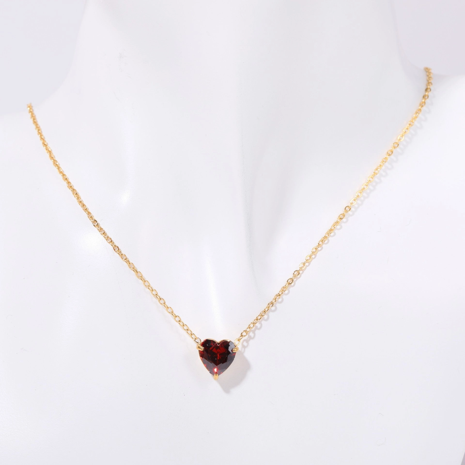 Wholesale Stainless Steel Twelve Birthday Stone Necklaces