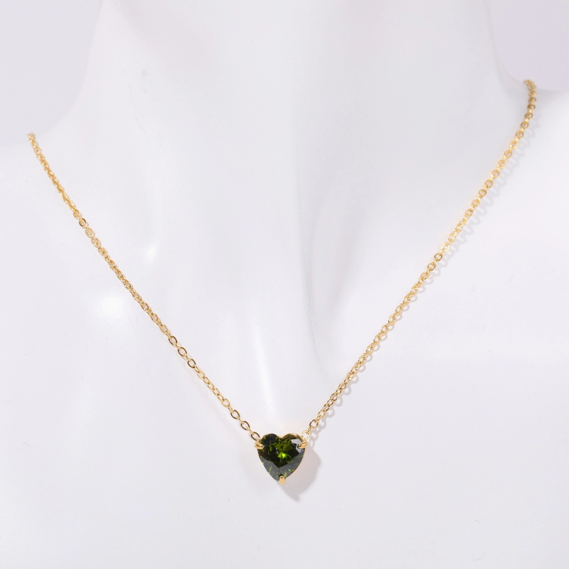 Wholesale Stainless Steel Twelve Birthday Stone Necklaces