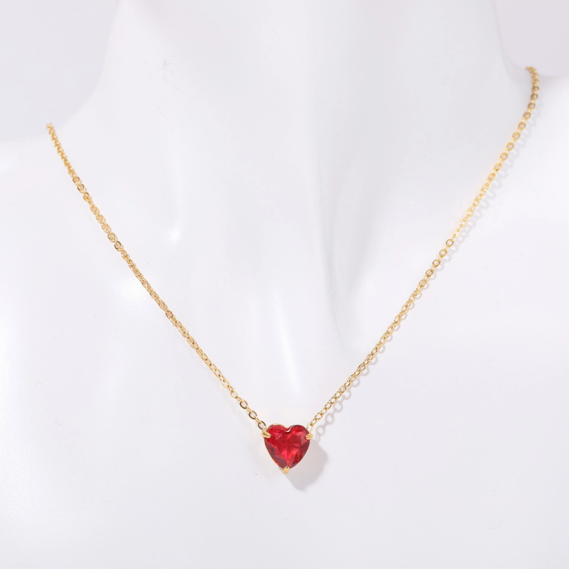 Wholesale Stainless Steel Twelve Birthday Stone Necklaces
