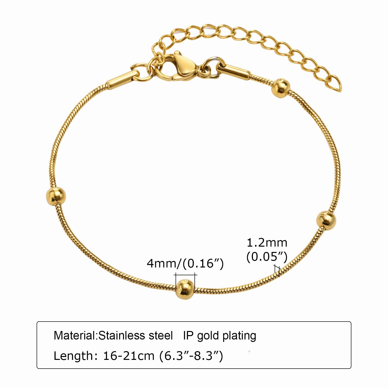 Wholesale Stainless Steel Zircon Adjustable Bracelet