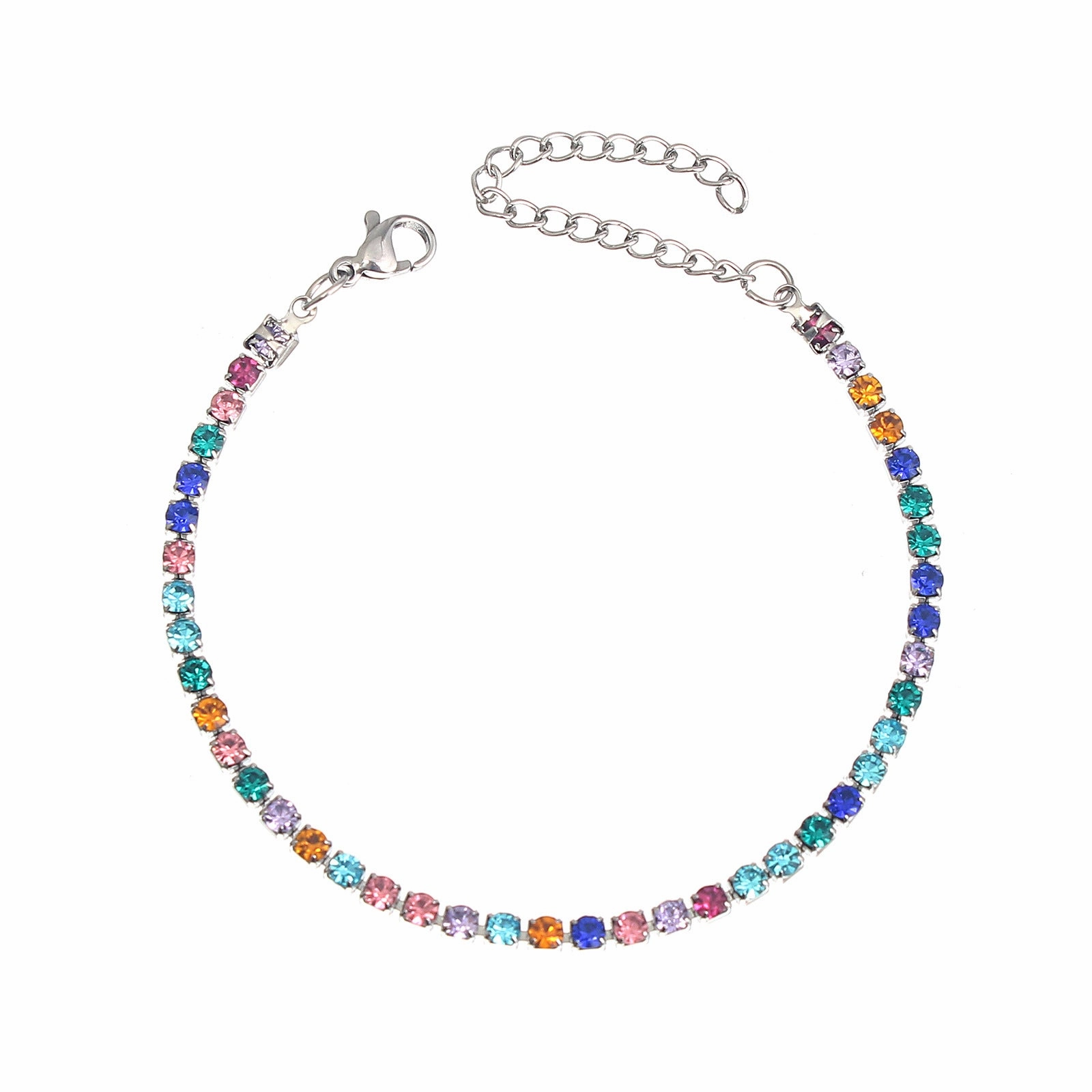 Wholesale Stainless steel zircon diamond cool style bracelet