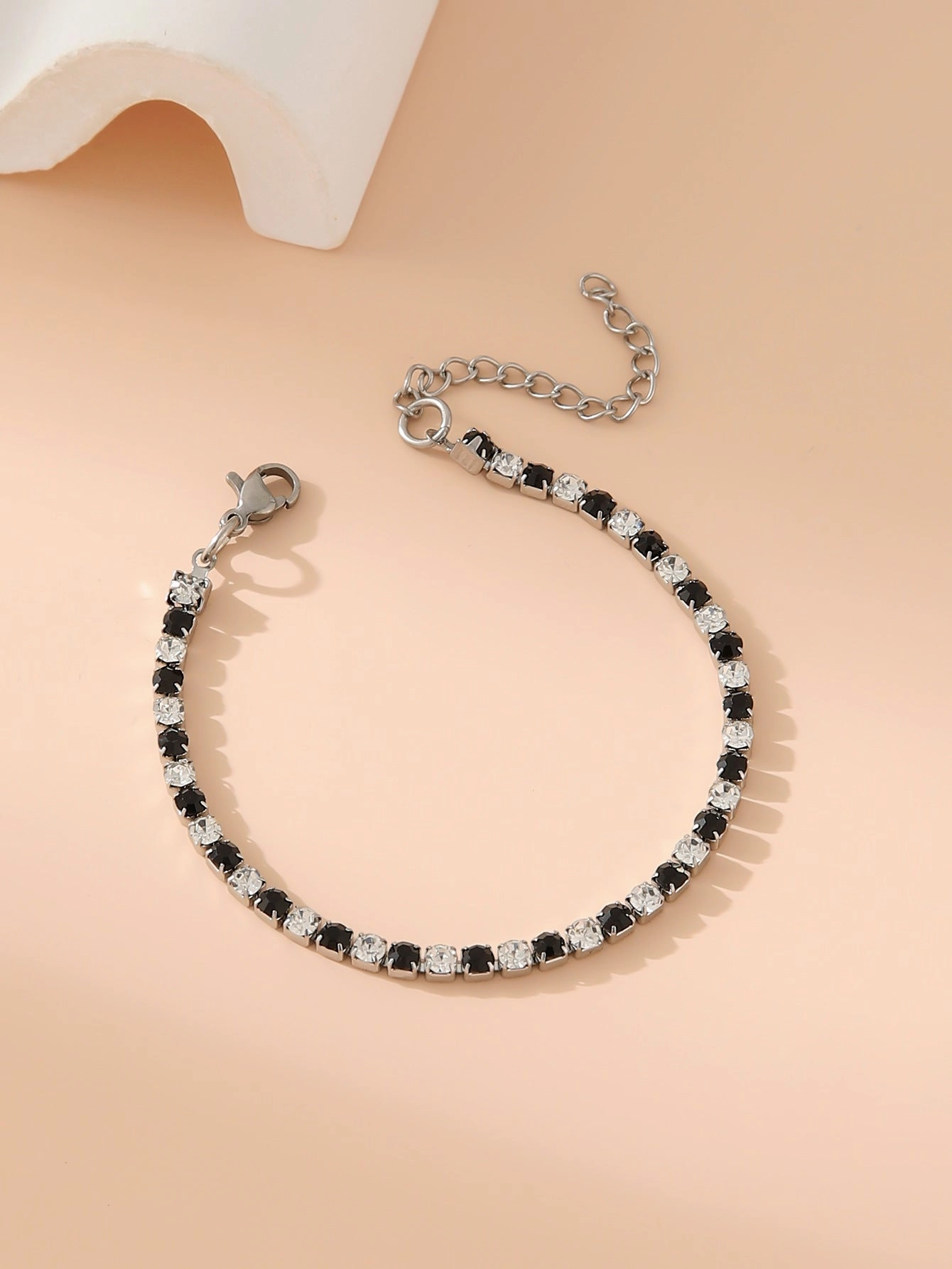 Wholesale Stainless steel zircon diamond cool style bracelet