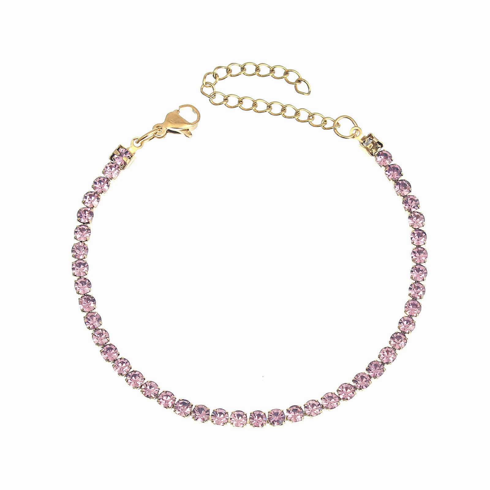Wholesale Stainless steel zircon diamond cool style bracelet