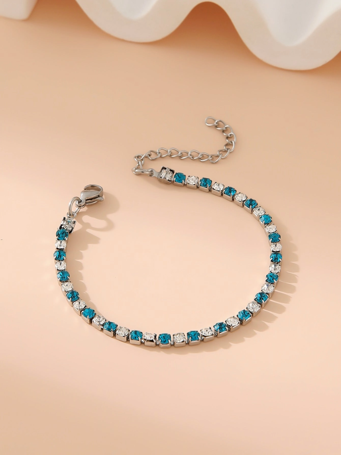 Wholesale Stainless steel zircon diamond cool style bracelet