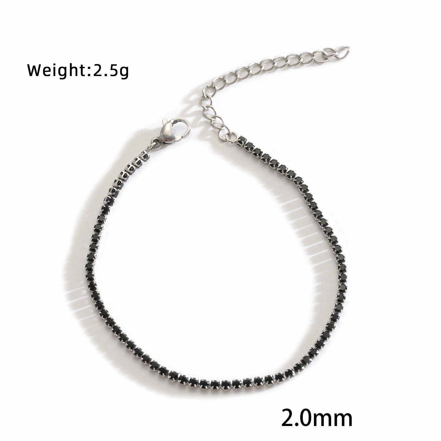 Wholesale Stainless Steel Zirconia Stone Claw Chain Bracelet