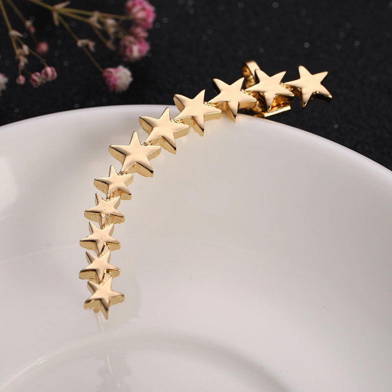 Wholesale Star Alloy Clip Earrings