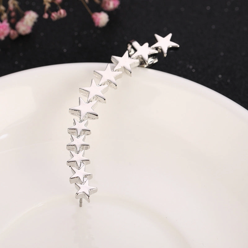 Wholesale Star Alloy Clip Earrings