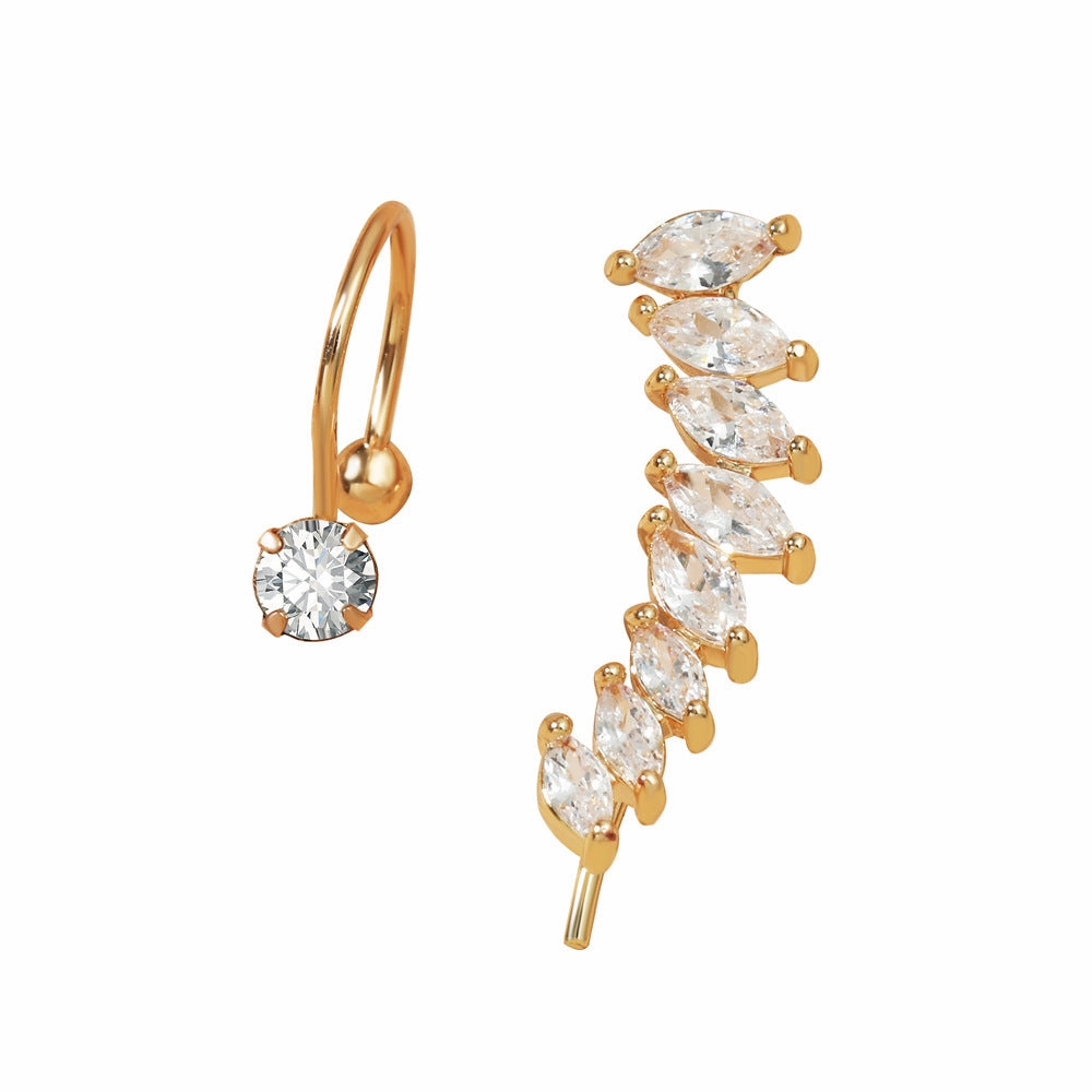 Wholesale Star Flower Alloy Stud Earrings Set