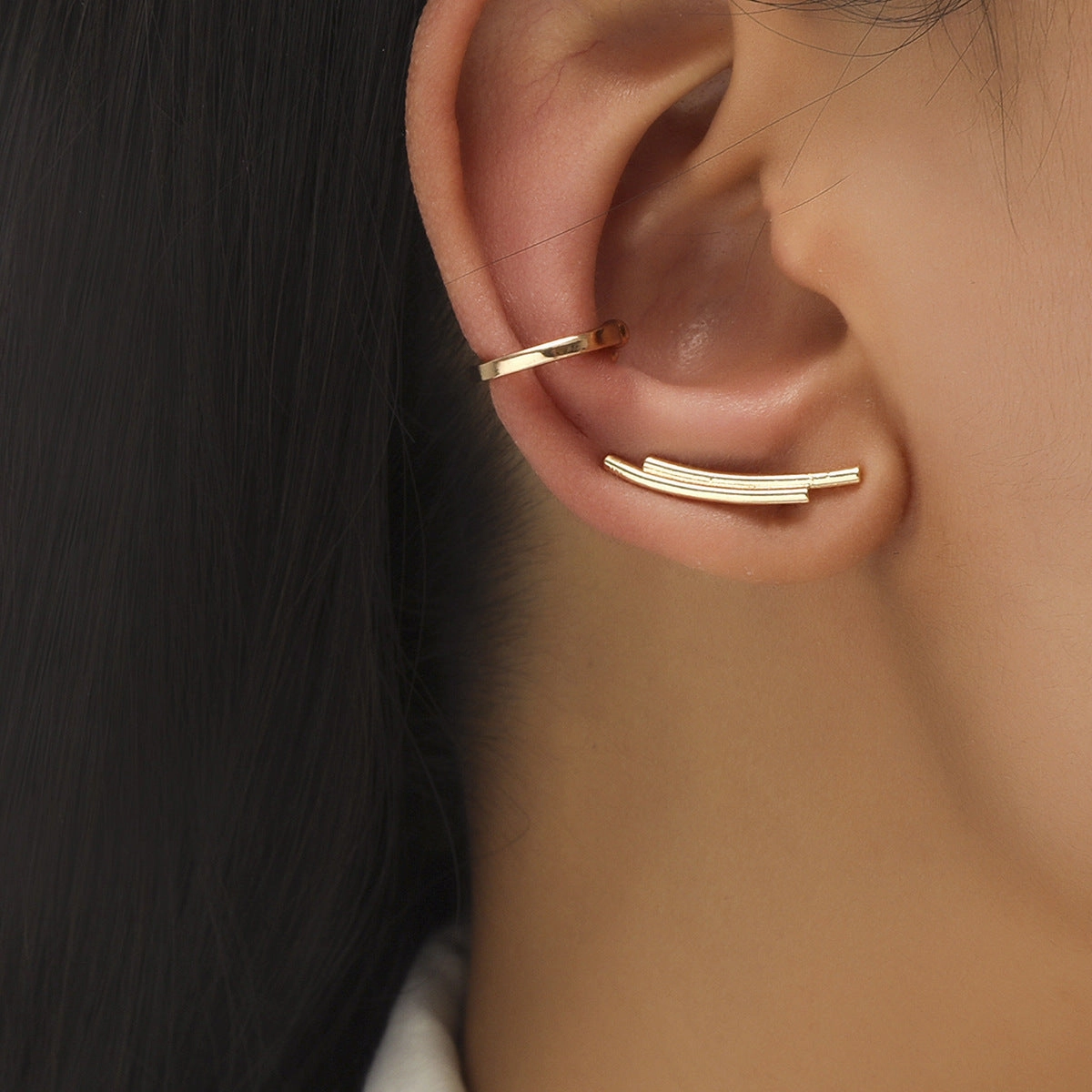 Wholesale Star Flower Alloy Stud Earrings Set