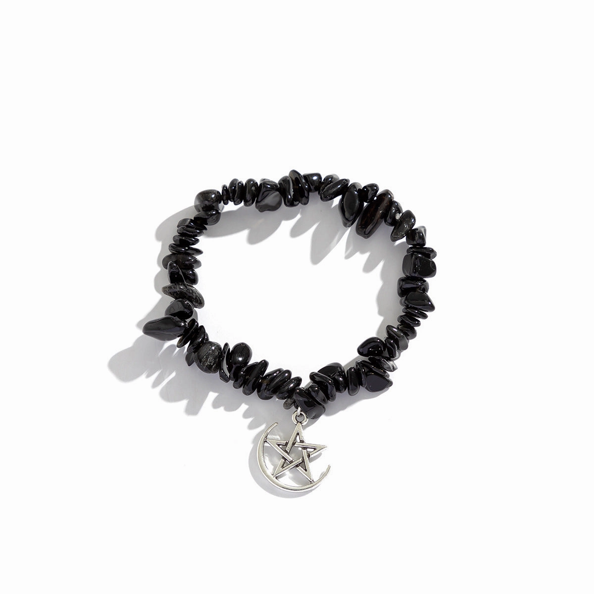 Wholesale Star Heart Fish Pendant Crushed Stone Colorful Bracelet