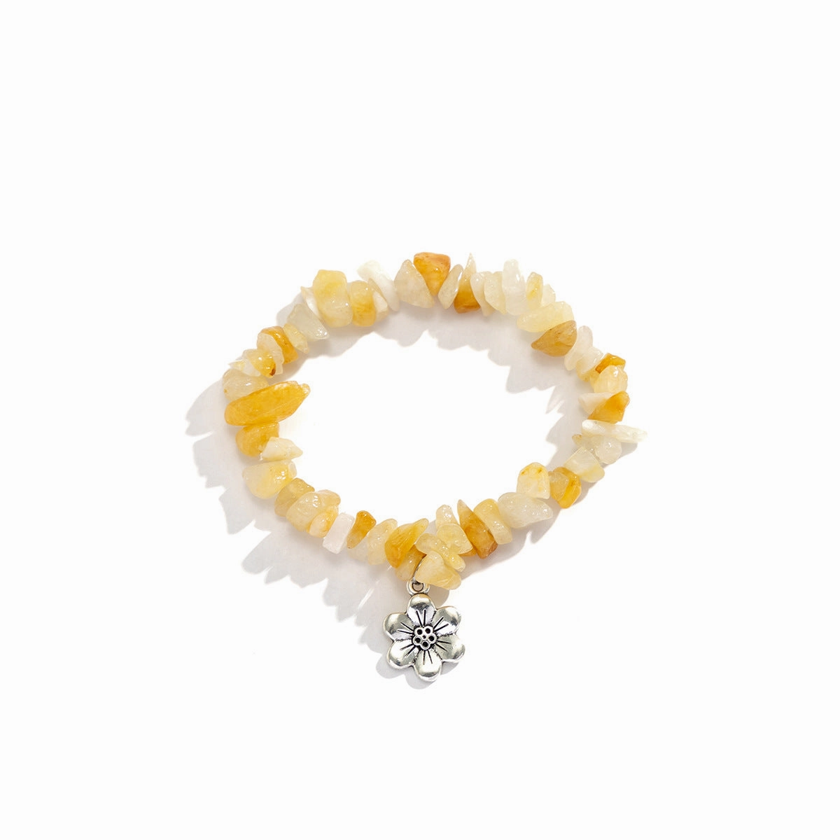 Wholesale Star Heart Fish Pendant Crushed Stone Colorful Bracelet