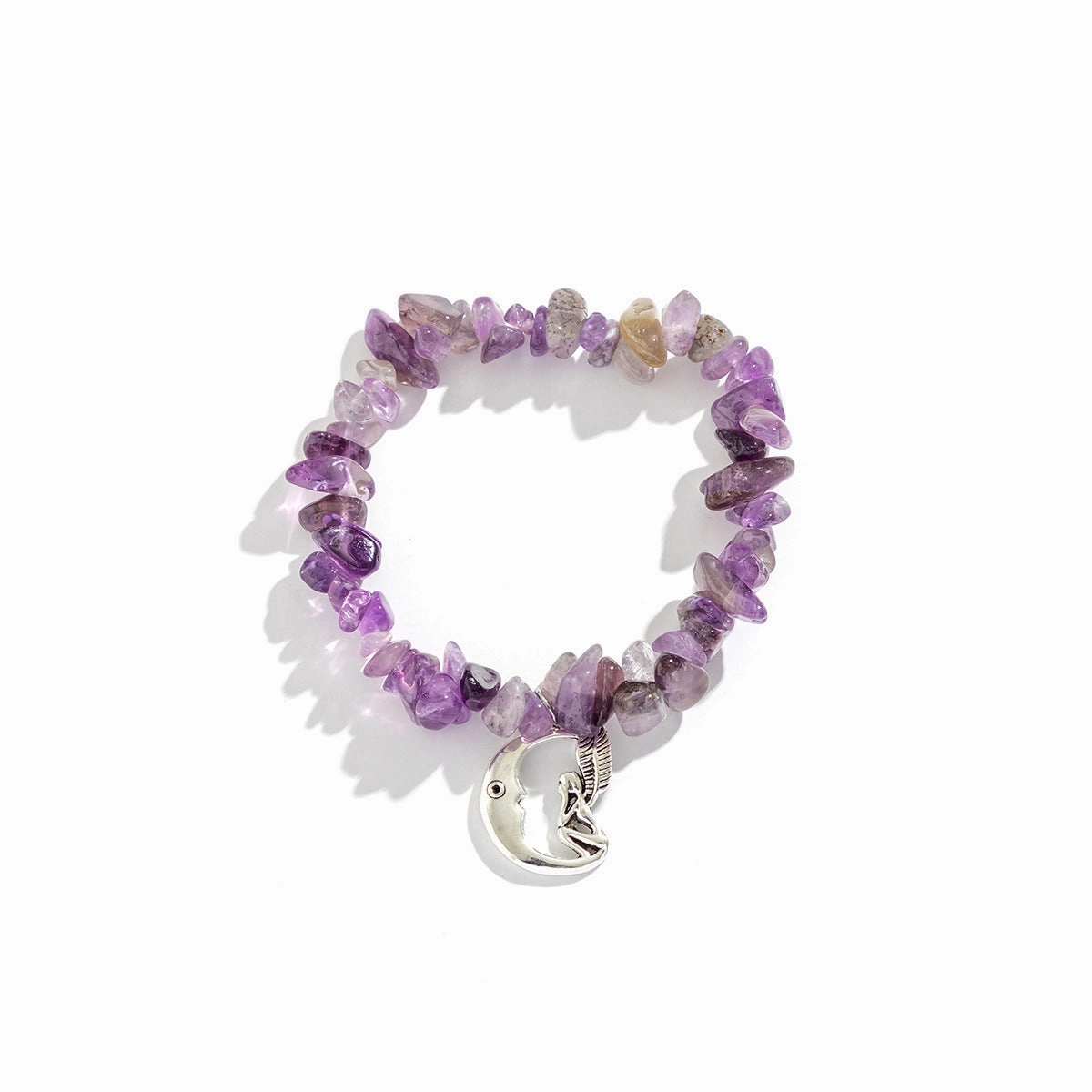 Wholesale Star Heart Fish Pendant Crushed Stone Colorful Bracelet