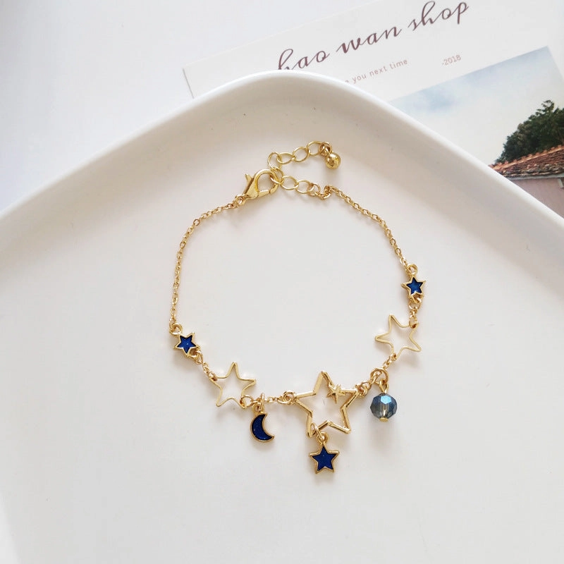 Wholesale Star Moon Alloy Bracelet
