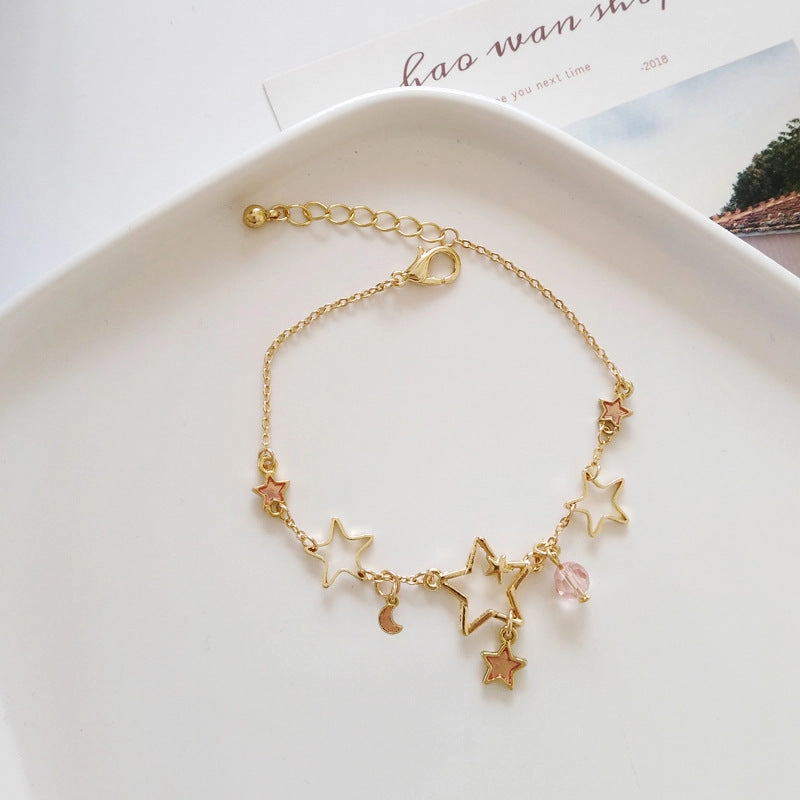 Wholesale Star Moon Alloy Bracelet