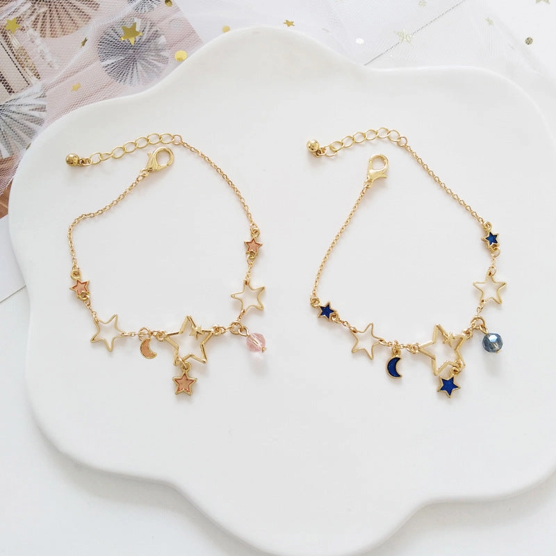 Wholesale Star Moon Alloy Bracelet