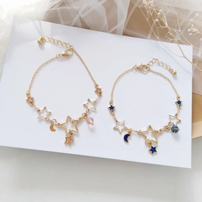 Wholesale Star Moon Alloy Bracelet