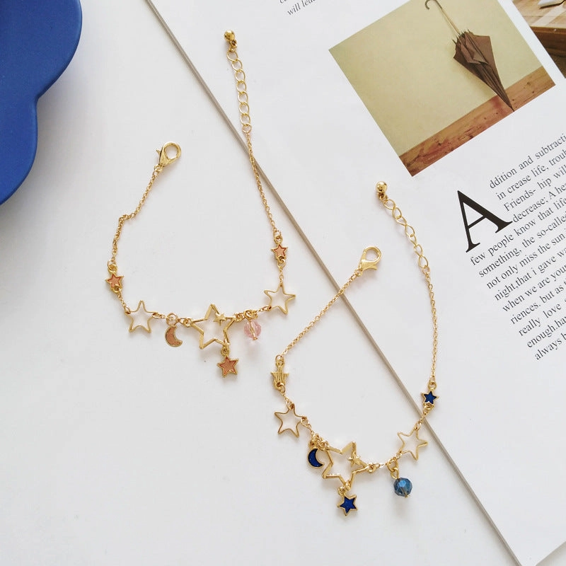 Wholesale Star Moon Alloy Bracelet