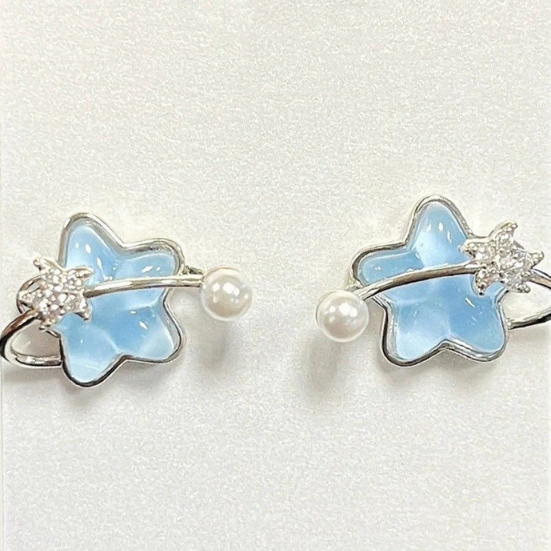 Wholesale Star Pearl  Alloy Earrings