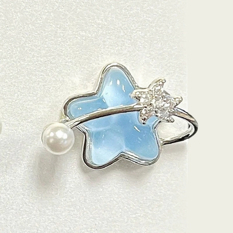 Wholesale Star Pearl  Alloy Earrings