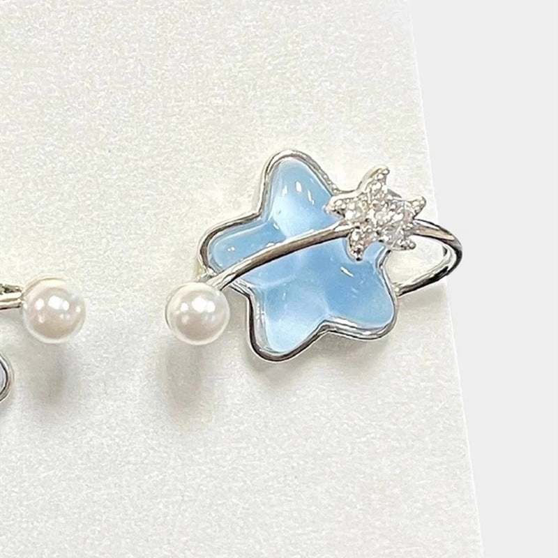 Wholesale Star Pearl  Alloy Earrings