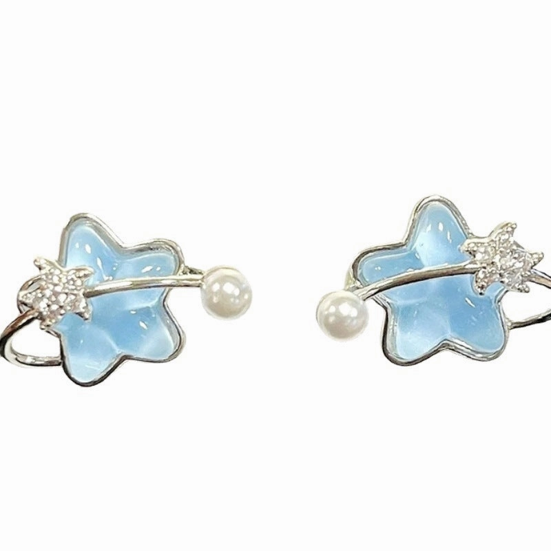 Wholesale Star Pearl  Alloy Earrings