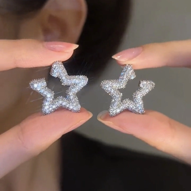 Wholesale Star Water Diamond Earrings