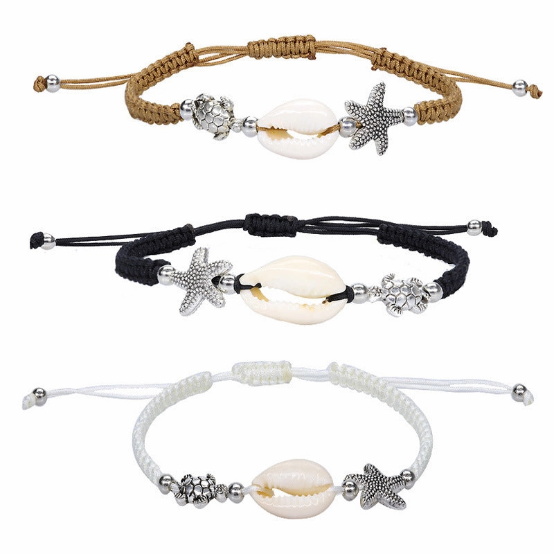 Wholesale Starfish Shell Thread Bracelet