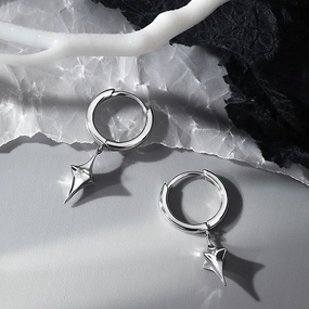 Wholesale Starlight Single Copper Men's Earrings