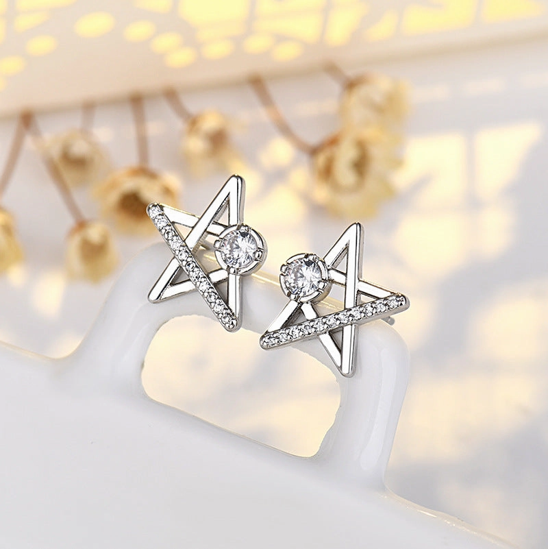 Wholesale Stars Cute Copper Earrings