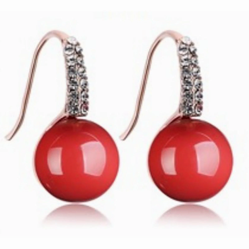 Wholesale Statemente Green Turquoise Metal Earrings