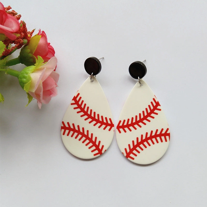 Wholesale Statemente Spherical Acrylic Earrings