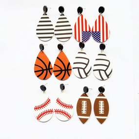 Wholesale Statemente Spherical Acrylic Earrings