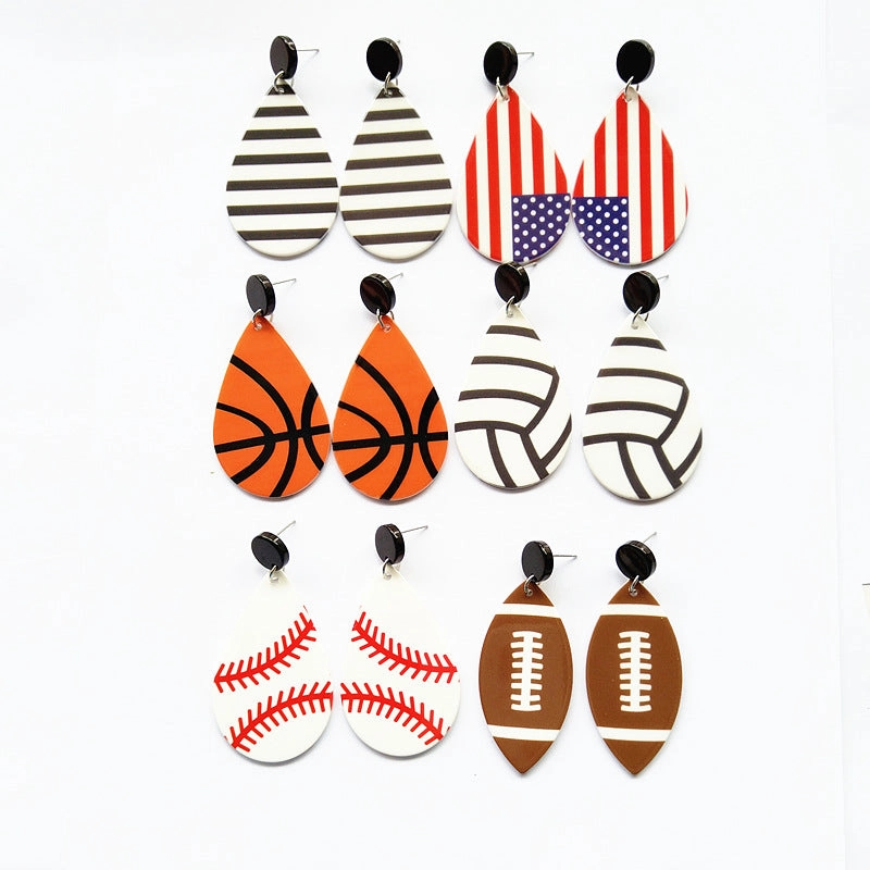 Wholesale Statemente Spherical Acrylic Earrings
