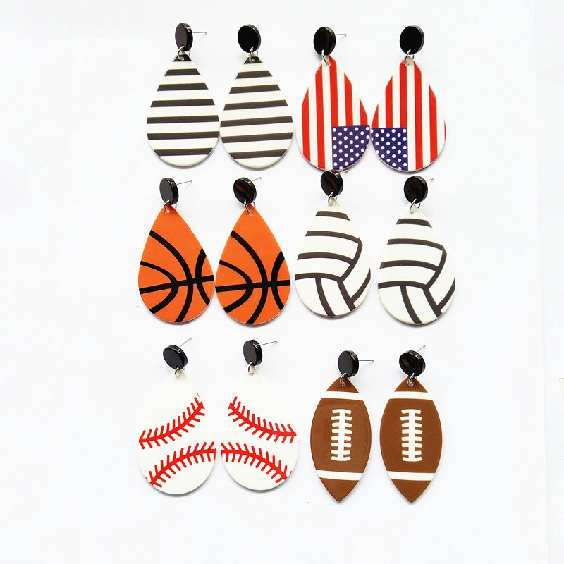Wholesale Statemente Spherical Acrylic Earrings