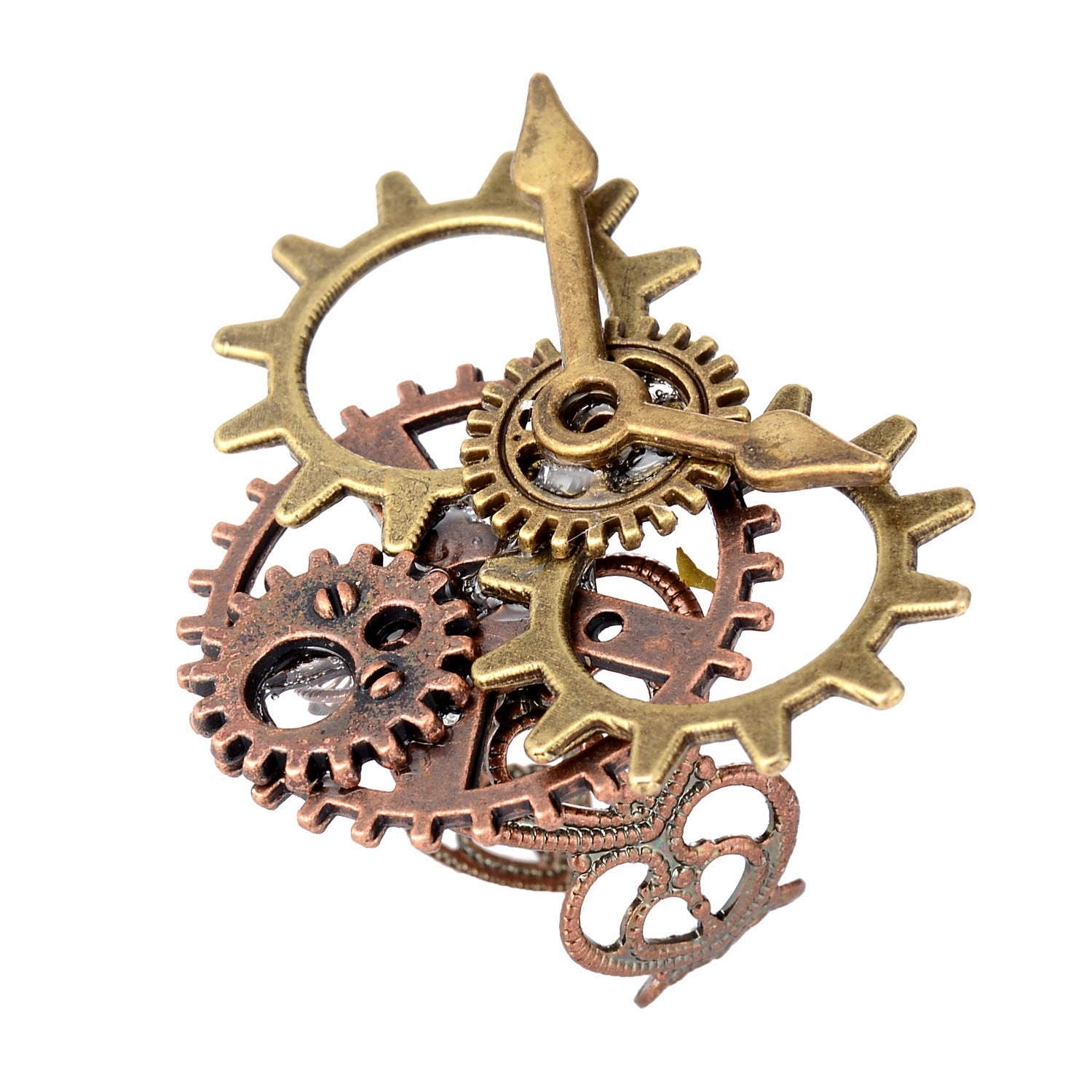 Wholesale Steam LAND Steam Gear Punk Ring Necklace