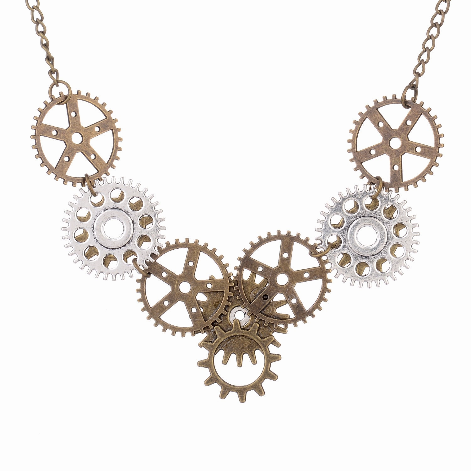 Wholesale Steampunk Gear Type Necklace